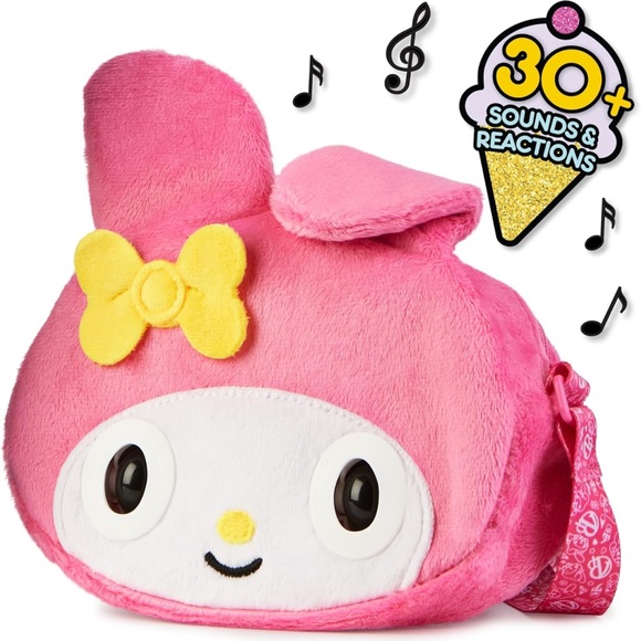 NWT Purse Pets Sanrio Hello Kitty My Melody Interactive Pet Toy Crossbody Purse - Picture 8 of 9